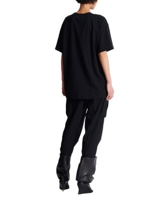  T-Shirt with Leopard Print