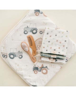 Unisex Charlie Hooded Towel & Wash Cloths Set