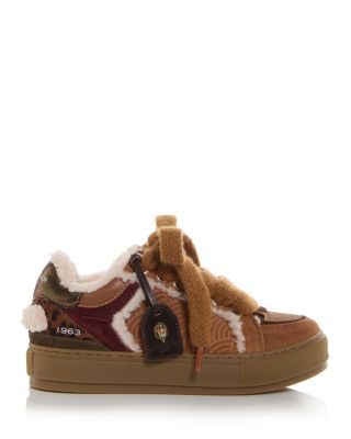 Women's Southbank Tag Faux Fur Sneakers