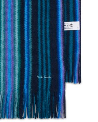 Striped Merino Wool Scarf