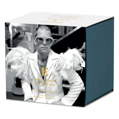 Elton John Crystal "E" Icon Ornament