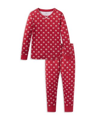 Girls' Blissful Bows Pima Snug Fit Pajama Set - Baby, Little Kid, Big Kid
