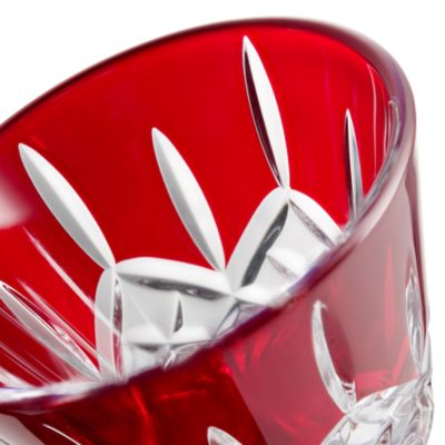 Lismore Red Votive Candle Holders, Set of 2