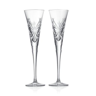 Winter Wonders Snowflakes Champagne Flutes, Set of 2