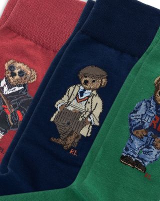 Assorted Bears Socks Gift Box, Pack of 3