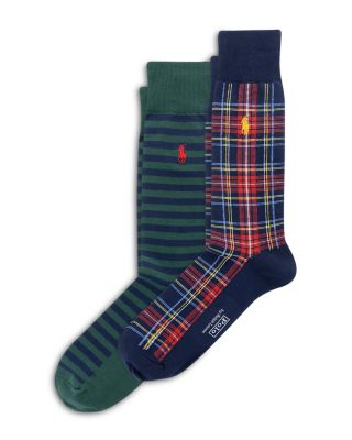 Holiday Plaids Crew Socks, Pack of 2