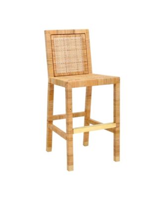 Amara Rattan Performance Fabric Bar Stool