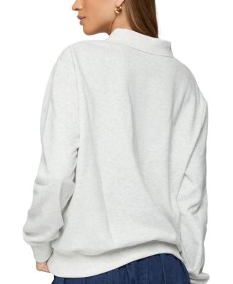  Scholar Oversized Polo Sweatshirt