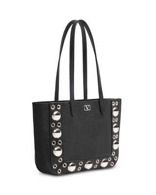 Nellc&amp;ocirc;te VLogo Mini Shopping Tote Bag in Leather