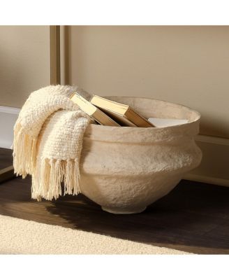  Landscape Cotton Mache Large Decorative Bowl