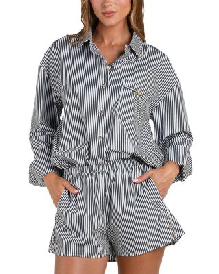 Lorena Voyage Resort Shirt Swim Cover-Up