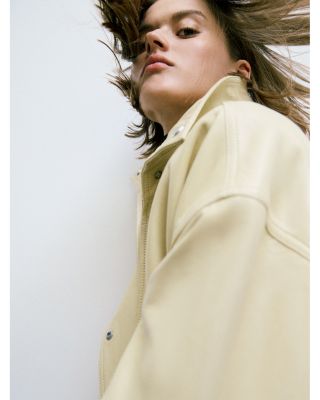 Rue Leather Trench Coat