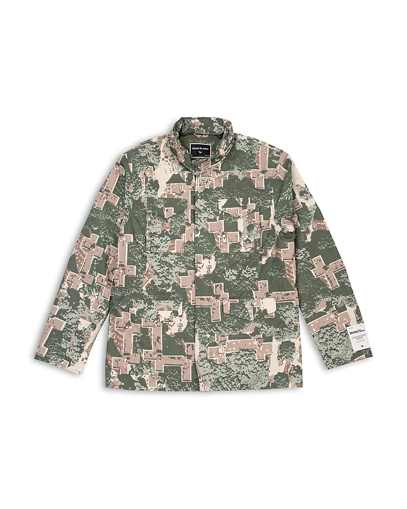 Paper Planes X Ian Reid Camo Field Jacket In Green