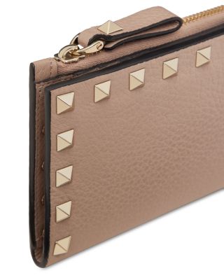 Rockstud Zip Card Case