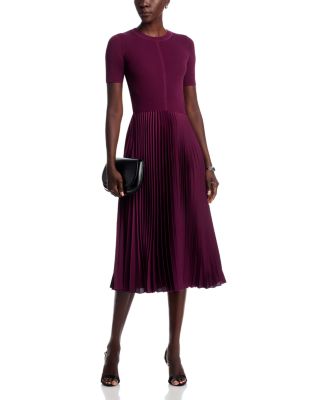 Fadridi Pliss&amp;eacute; Skirt Midi Dress