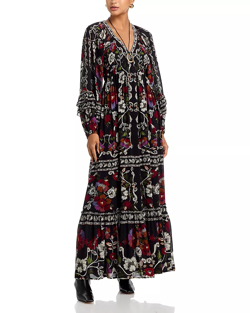 Farm Rio Rococo Flowers Maxi Dress