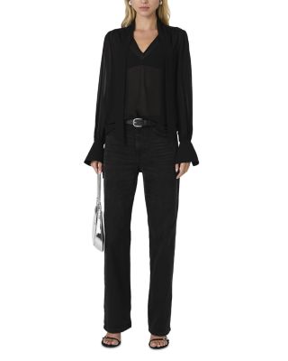 Eden Tie Neck Long Sleeve Blouse 