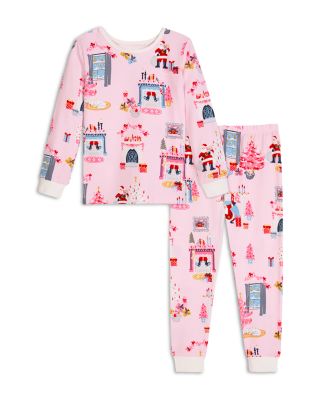 Unisex Printed Long Sleeved Pajama Set - Little Kid, Big Kid