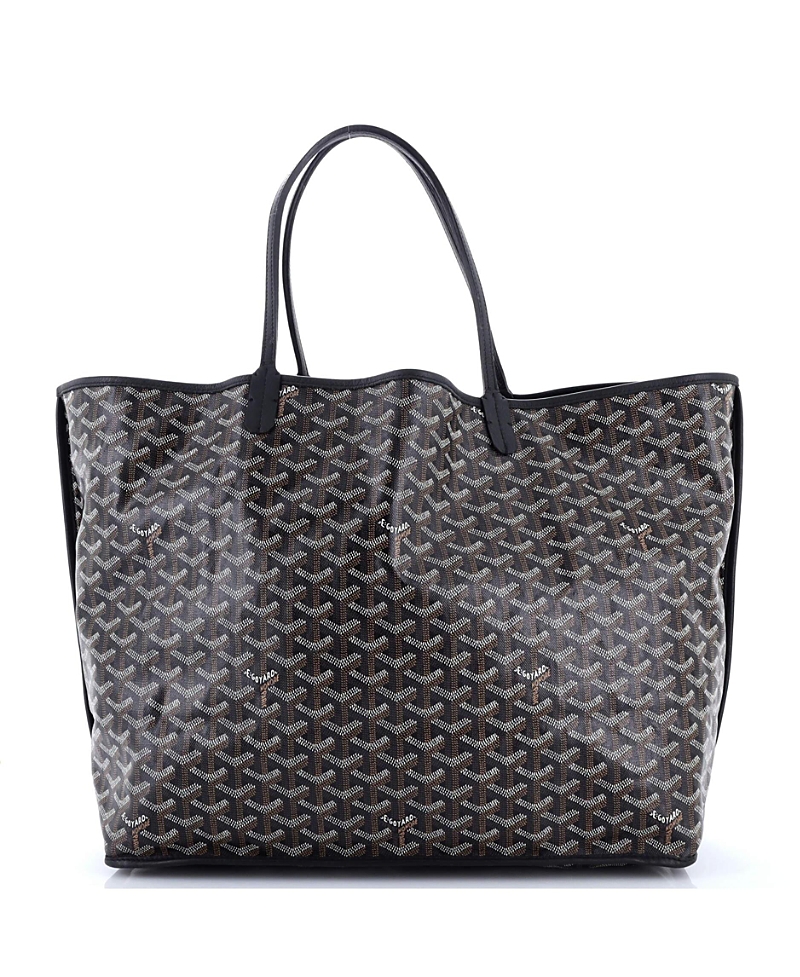 PRE-OWNED GOYARD Pre-owned  Goyard Gm Anjou Reversible Tote Coated Canvas In Black