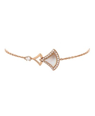  Divas' Dream Double Bracelet 18K Rose Gold with Mother of Pearl and Diamonds