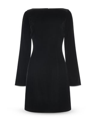 Velvet Flare Sleeve Dress