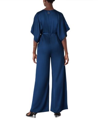 Satin Short Sleeve Jumpsuit