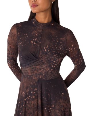 Spotted Animal Mesh Dress