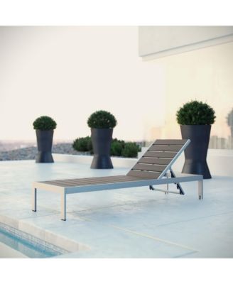 Shore Outdoor Patio Aluminum Chaise