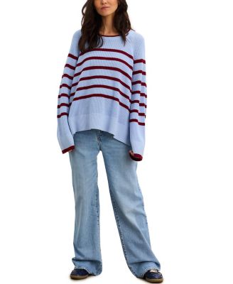  The Carly Striped Shaker Maternity Sweater