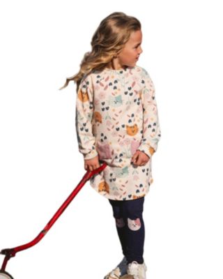 Girls' Glittering French Terry Dress - Little Kid, Big Kid