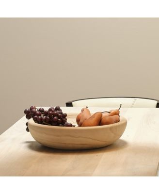 Laurel Wooden Decorative Bowl, Small