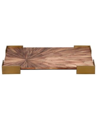 Palm Marquetry Decorative Tray