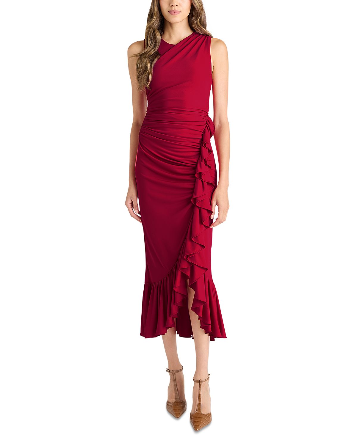Cinq a Sept Fatima Ruffled Midi Dress