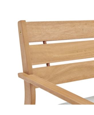 Viewscape Outdoor Patio Ash Wood Loveseat