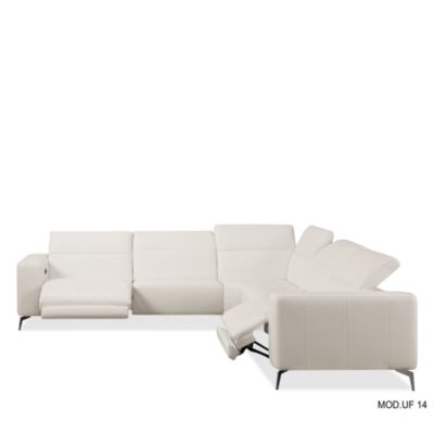 Nacosto Motion Leather Sectional Sofa