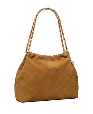 Fleming Suede Hobo Bag