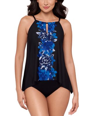 Ombra Fiore Peephole Tankini Top