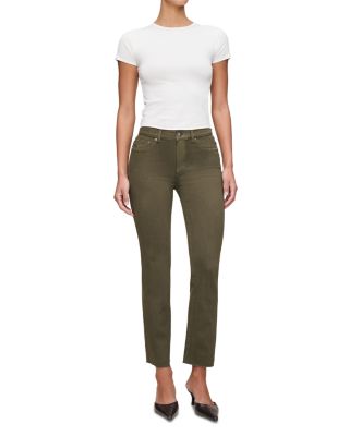 Mara Mid Rise Instasculpt™ Ankle Straight Jeans in Trellis