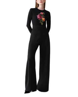 Diane Wool Blend Wide Leg Pants