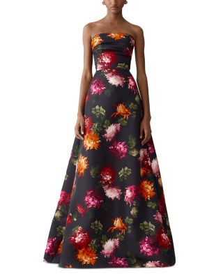 Strapless A Line Gown