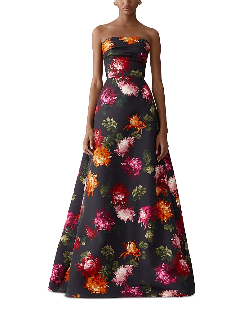 Carolina Herrera Strapless A Line Gown
