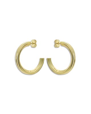 Hidden Heart Large Hoop Earrings