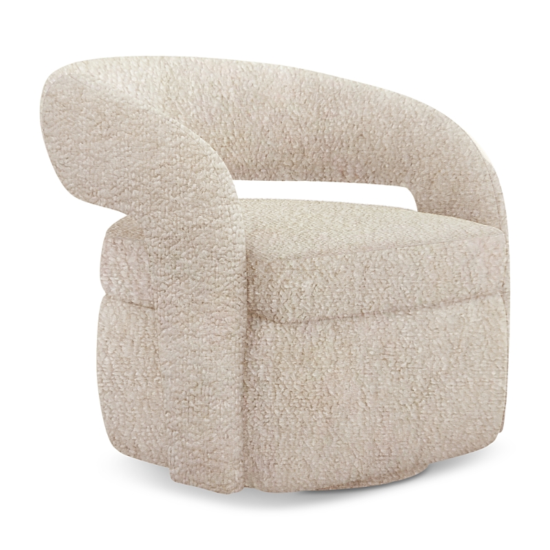 Interlude Home Targa Swivel Chair In Neutral