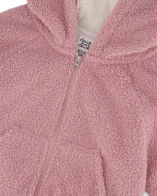 Girls' Hooded Full Zip Cat Plush Jacket - Little Kid, Big Kid