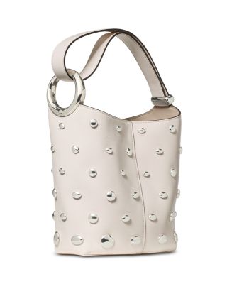 Halo Mini Studded Leather Bucket Bag