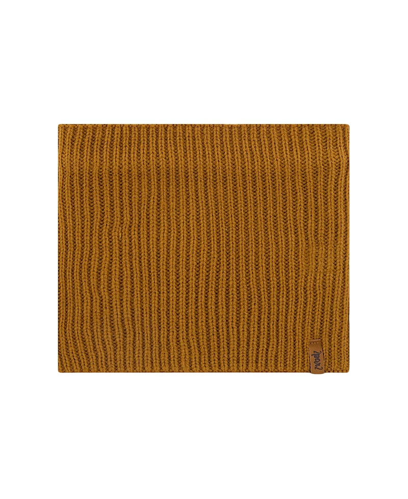 Deux Par Deux Boys' Mid-season Knit Neck Warmer - Baby, Little Kid, Big Kid In Brown