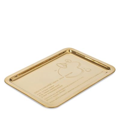 Lulu Powers Lemon Drop Brass Finish Tray