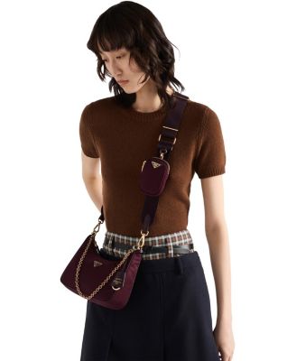 Re-Edition 2005 Re-Nylon Bag with Saffiano Mini Bag