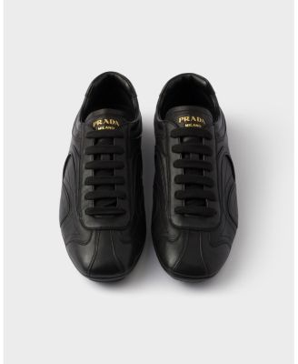 Men's Montecarlo Re-Edition 2005 Antiqued Nappa Leather Sneakers in Black