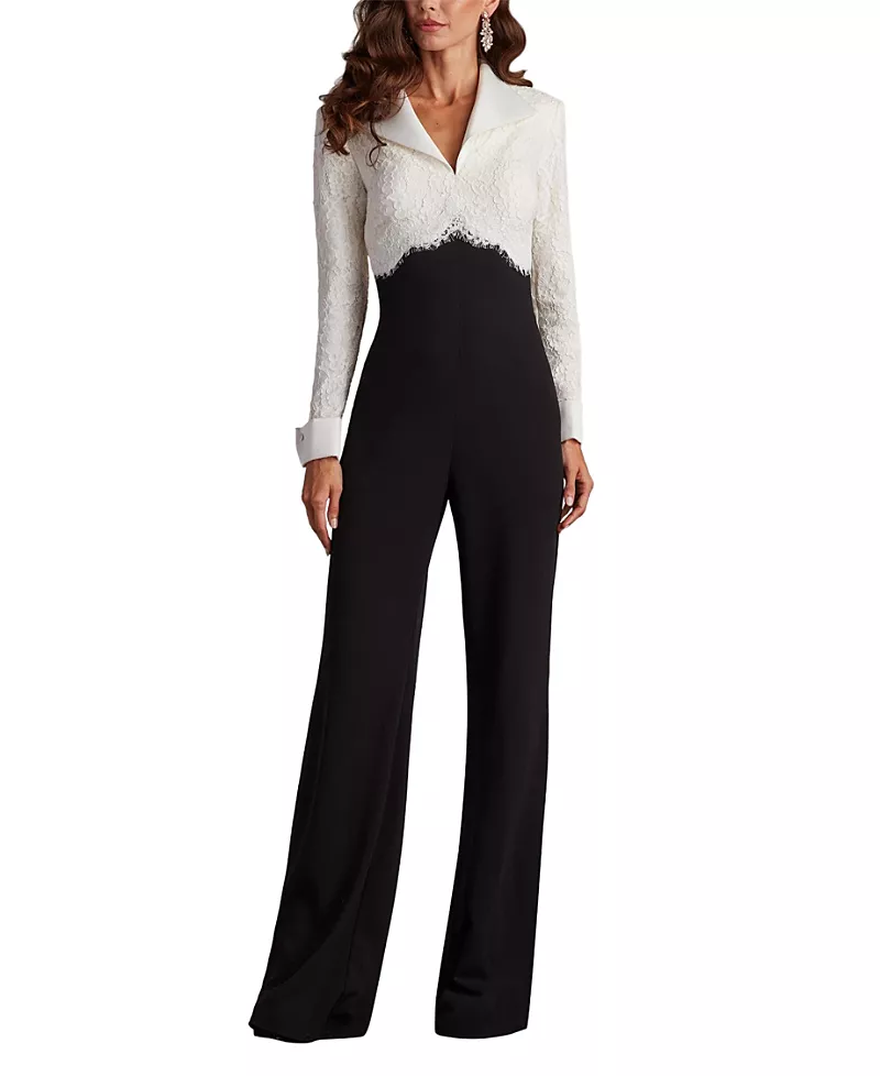 Tadashi Shoji Deacon Collar Jumpsuit